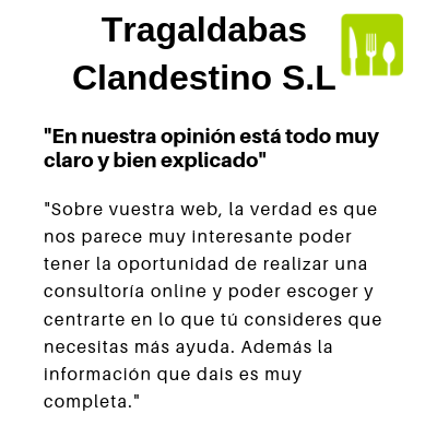 Feedback tragaldabas clandestino